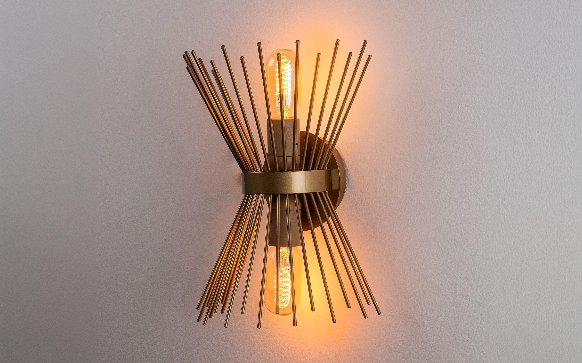 Lampa de perete Kirpi, auriu  2